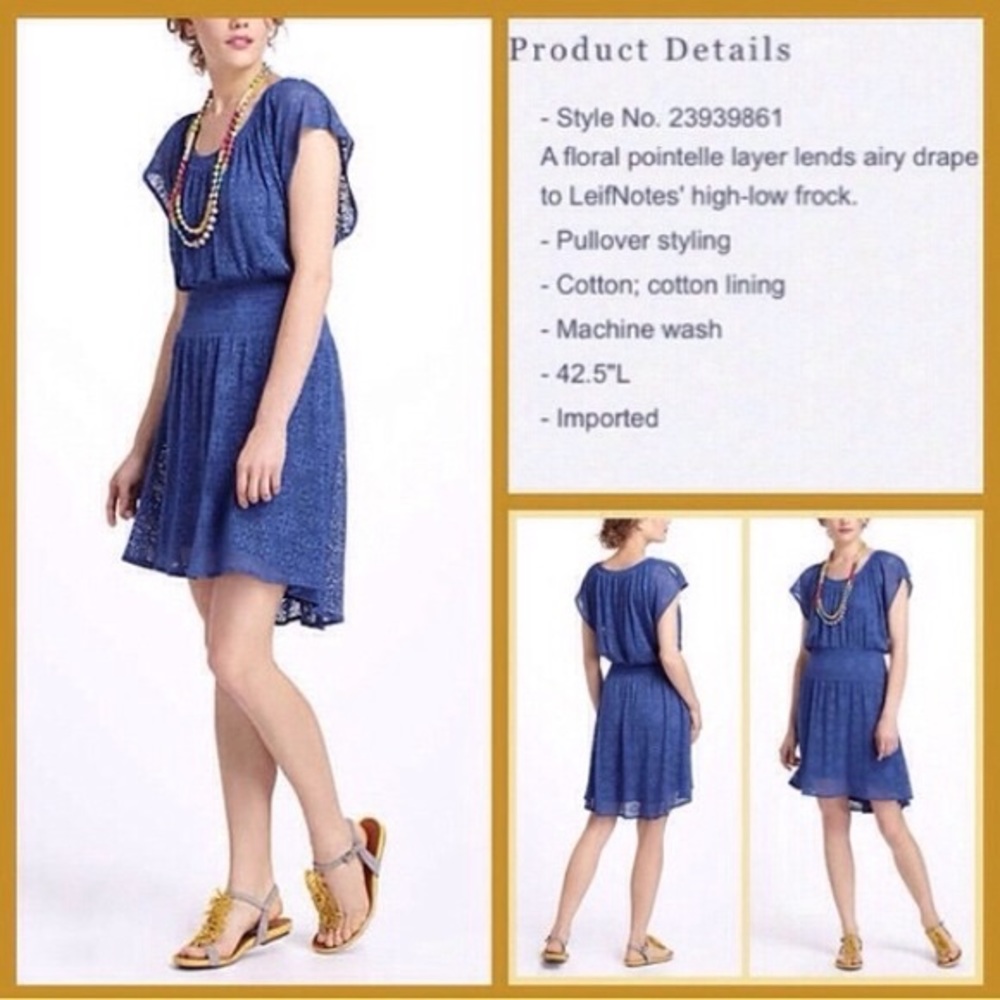 Anthropologie Leifnotes Dress